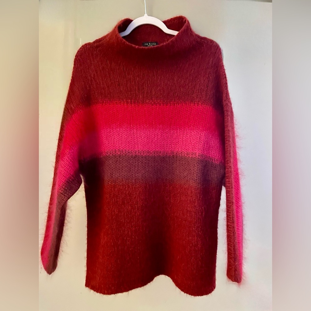 β¨π Host Pick! Rag & Bone, Alpaca Mohair and Wool Blend Oversized Sweater - Picture 8 of 9